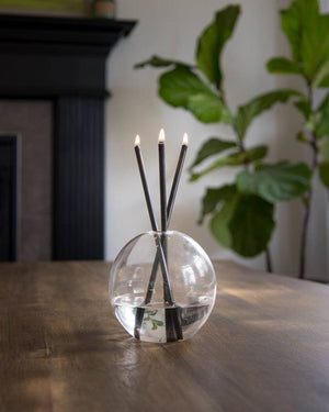Black Everlasting Candle – Reusable Steel Candles