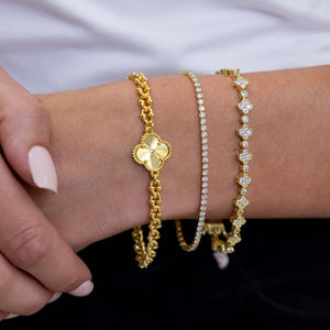 Rosalie Clover Chain Bracelet