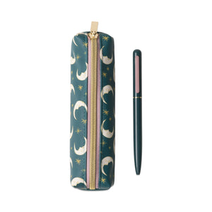 Pen & Pouch Set- Teal Moon