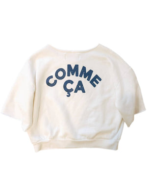 Comme Sea Comme Ça Off The Shoulder Crew