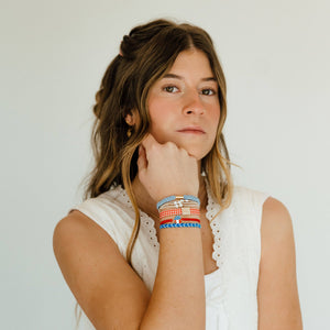 K'lani "Free" Patriotic Hair Tie Bracelets