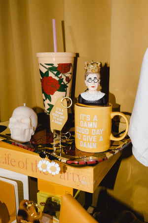 It's A Damn Good Day to Give A Damn Mug Yellow