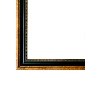 Vintage Style Peacock Framed Print Behind Glass