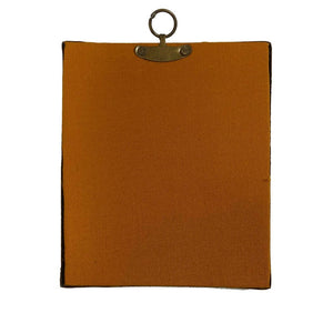 3D Jack O' Lantern Silhouette in Black Embossed Brass Frame