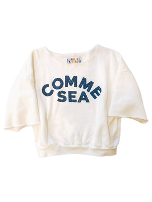 Comme Sea Comme Ça Off The Shoulder Crew