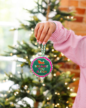 Needlepoint Ornament - Sleigh