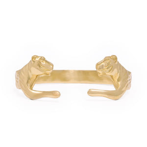 Bianca Tiger Cuff Bangle Brass
