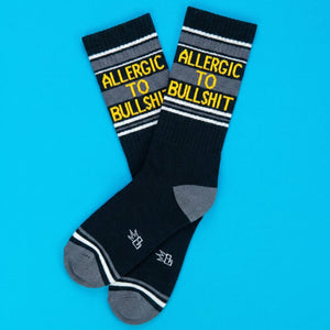 Allergic To Bullshit Gym Crew Socks