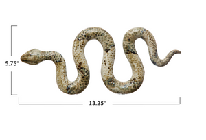 Stoneware Snake, Reactive Glaze, Multi Color (Each One Will Vary)