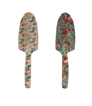Aluminum Garden Spade with Floral Pattern, 2 Styles