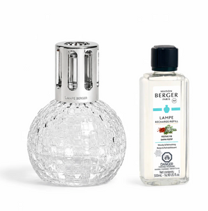 Disco Clear Fragrance Lamp Gift Set with Festive Fir