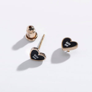 Bite Me Enamel Stud Earrings