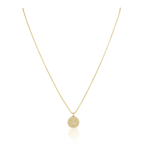 Smiley Pave Pendant Necklace