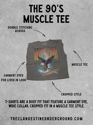 Howdy, Western Boxy Cropped Muscle Tank
