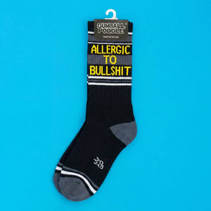 Allergic To Bullshit Gym Crew Socks