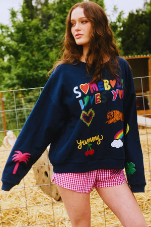 Somebody Loves You Graphic Sweatshirt