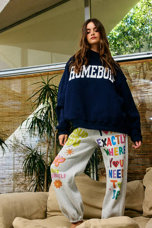Inspirational Graphic Jogger Sweatpants