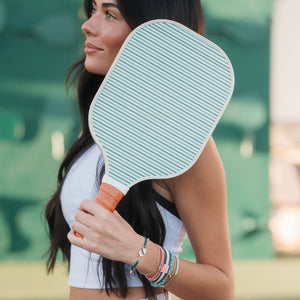 K'lani "Rally" Pickleball with Pink and Green Hair Tie Bracelets