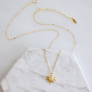 CZ or Turquoise Starburst Necklace