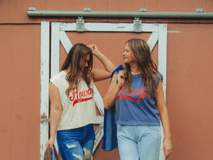 Howdy, Western Boxy Cropped Muscle Tank