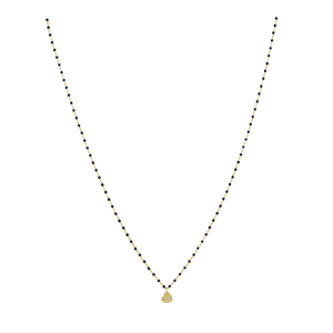 Elsa Mini Heart Necklace Black
