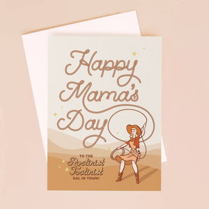 Cowgirl Mama Mother's Day Card | Gold Foil