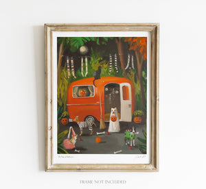 The Dogs Of Halloween Art Print - 8.5" X 11"