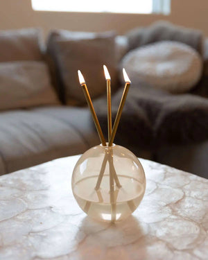 Neva Vase, Pampas Candle Holder