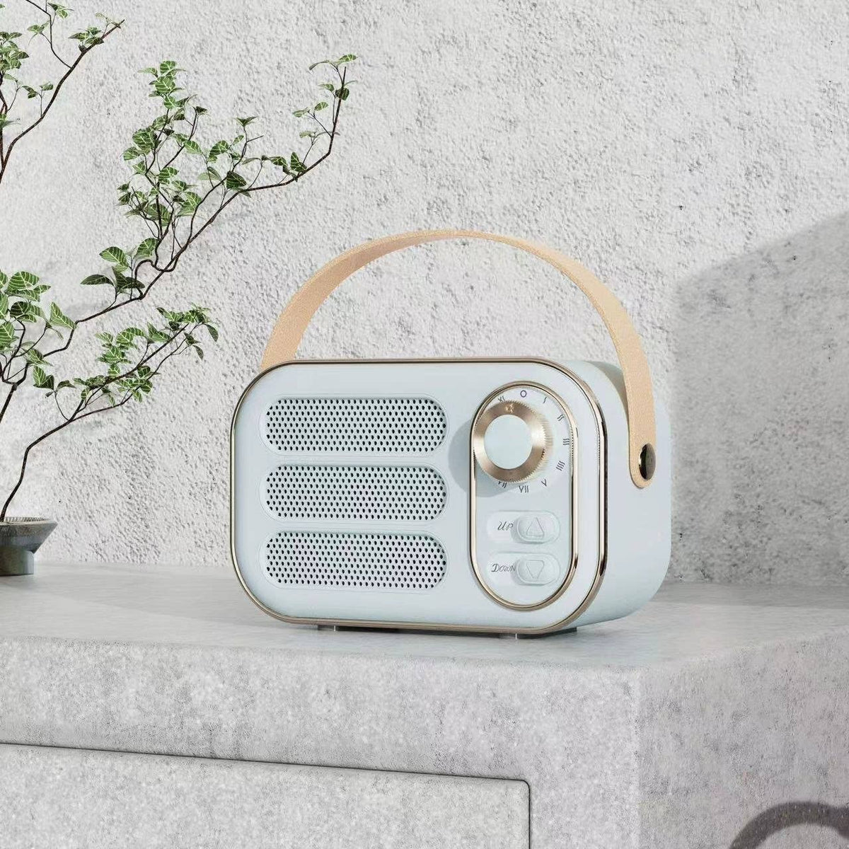 Blue Vintage Bluetooth Speaker