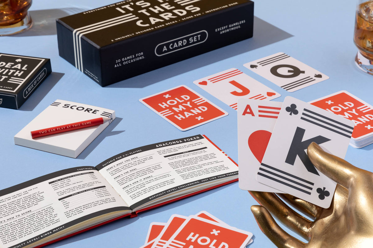 Brass Monkey It&#39;s In The Cards Playing Card Game Set