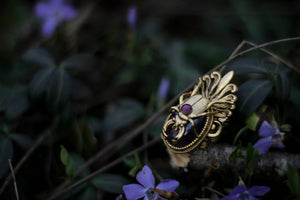 ‘Garden Party’ Stag Beetle Cocktail Ring