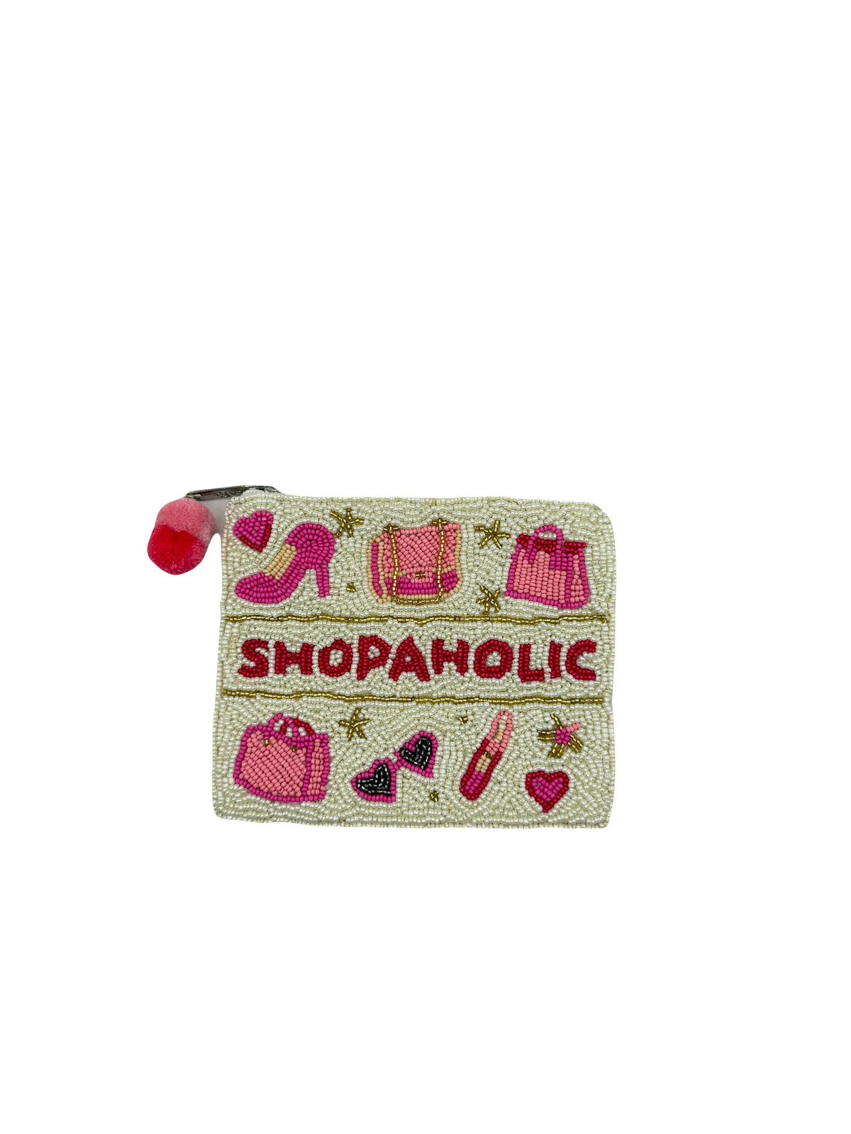 Shopaholic Beaded Coin Pouch