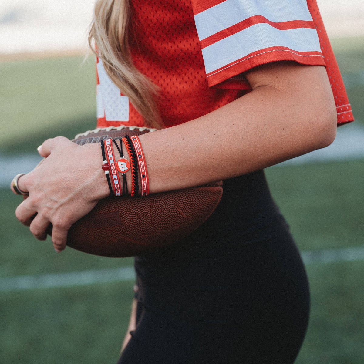 University of Wisconsin Game Day Hair Tie Bracelets