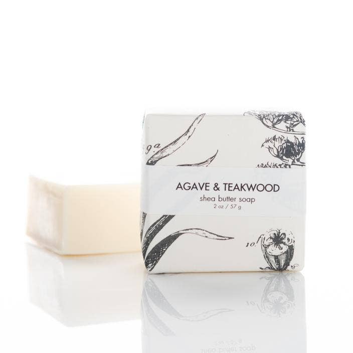Agave &amp; Teakwood - Petite Shea Butter Guest Soap