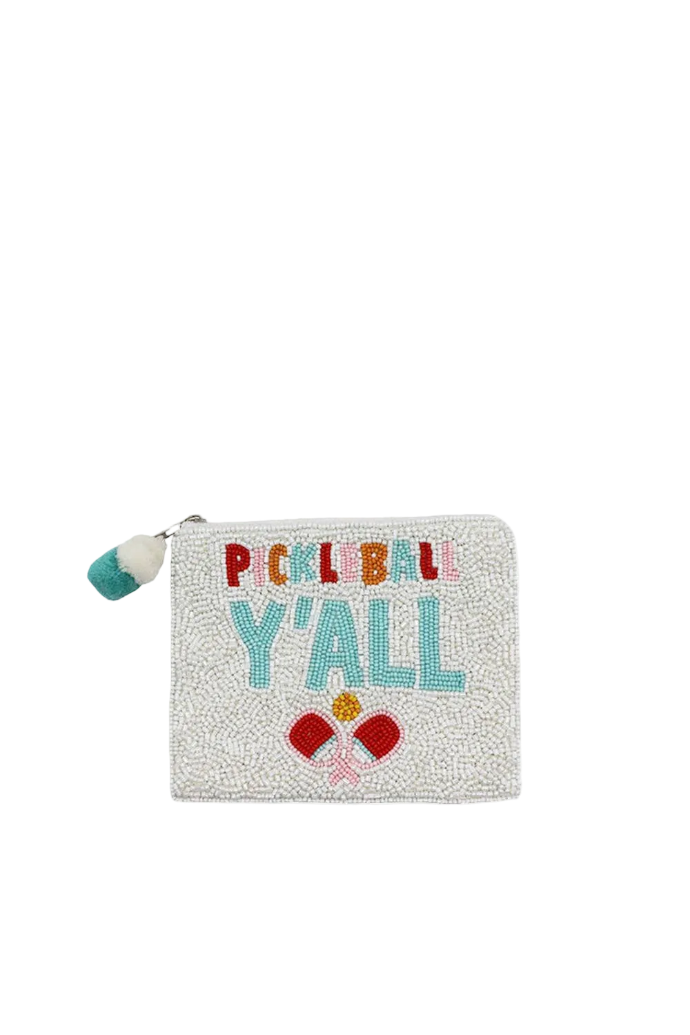 Pickleball Y'all Beaded Coin Pouch