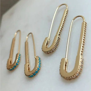 Helga Safety Pin Earrings