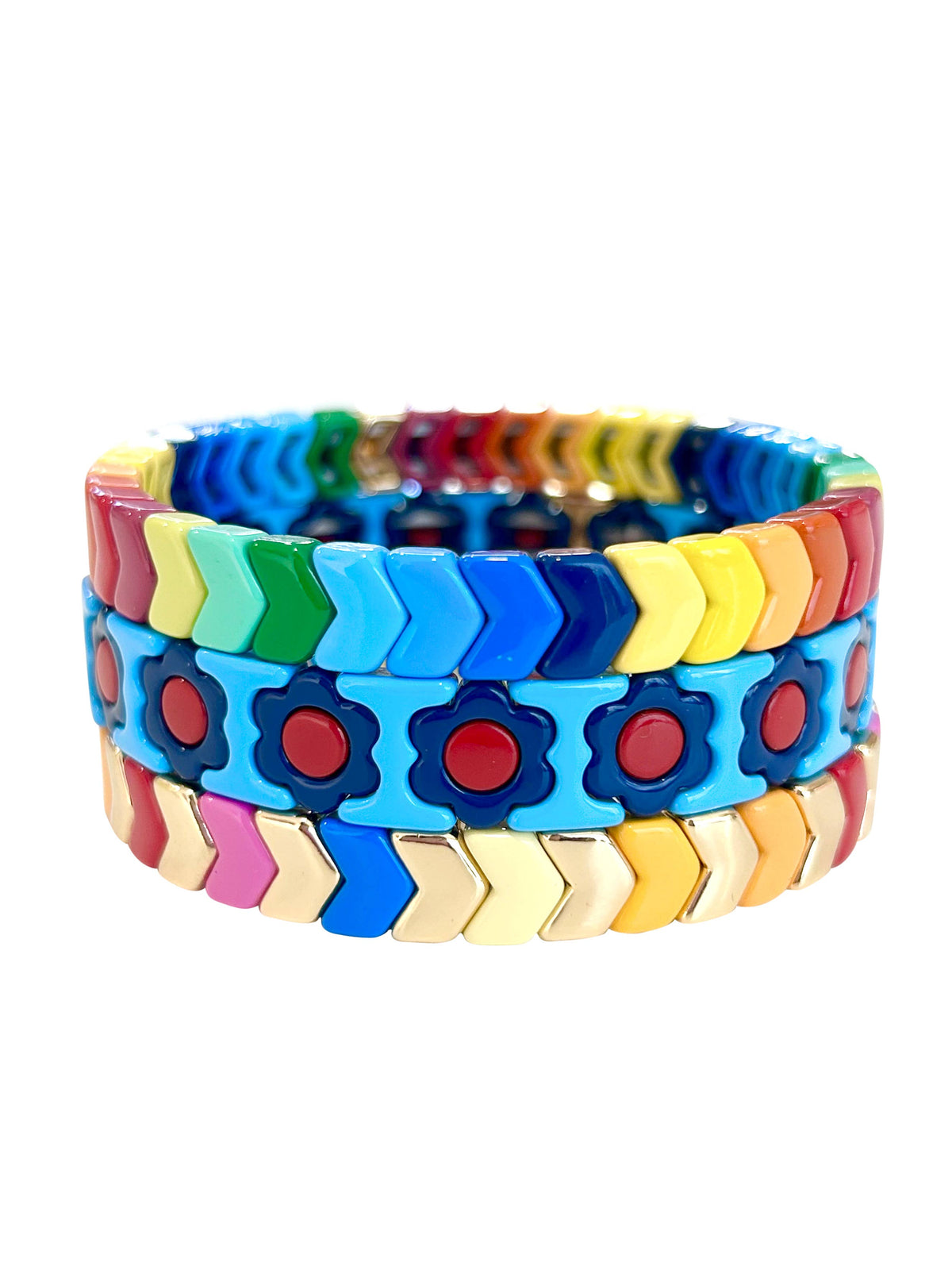 Magnolia Rainbow Mix Beaded Bracelet Set