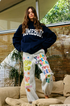 Inspirational Graphic Jogger Sweatpants