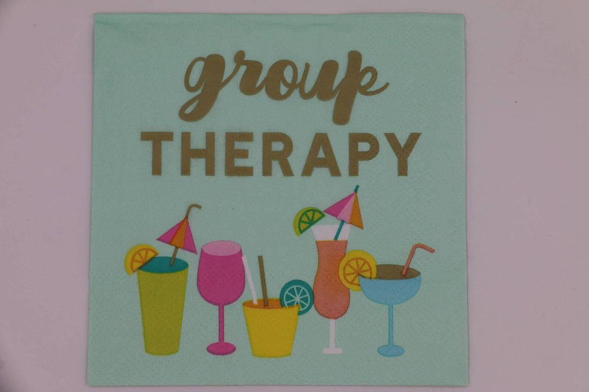 Funny Cocktail Napkins | Group Therapy - 20ct