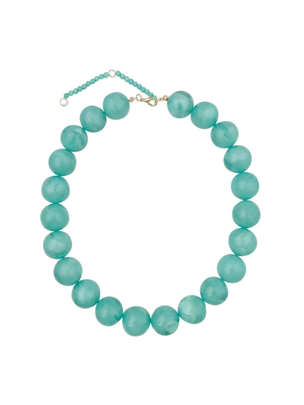 Kameron Chunky Beaded Necklace - Turquoise