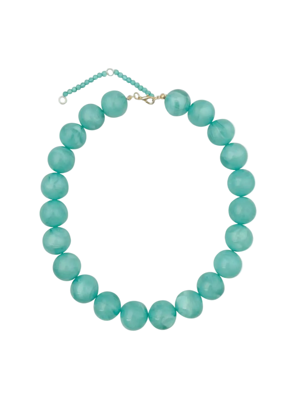 Kameron Chunky Beaded Necklace - Turquoise