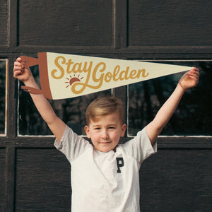 Stay Golden Felt Pennant
