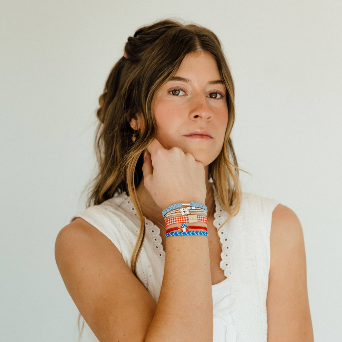 K'lani "Free" Patriotic Hair Tie Bracelets