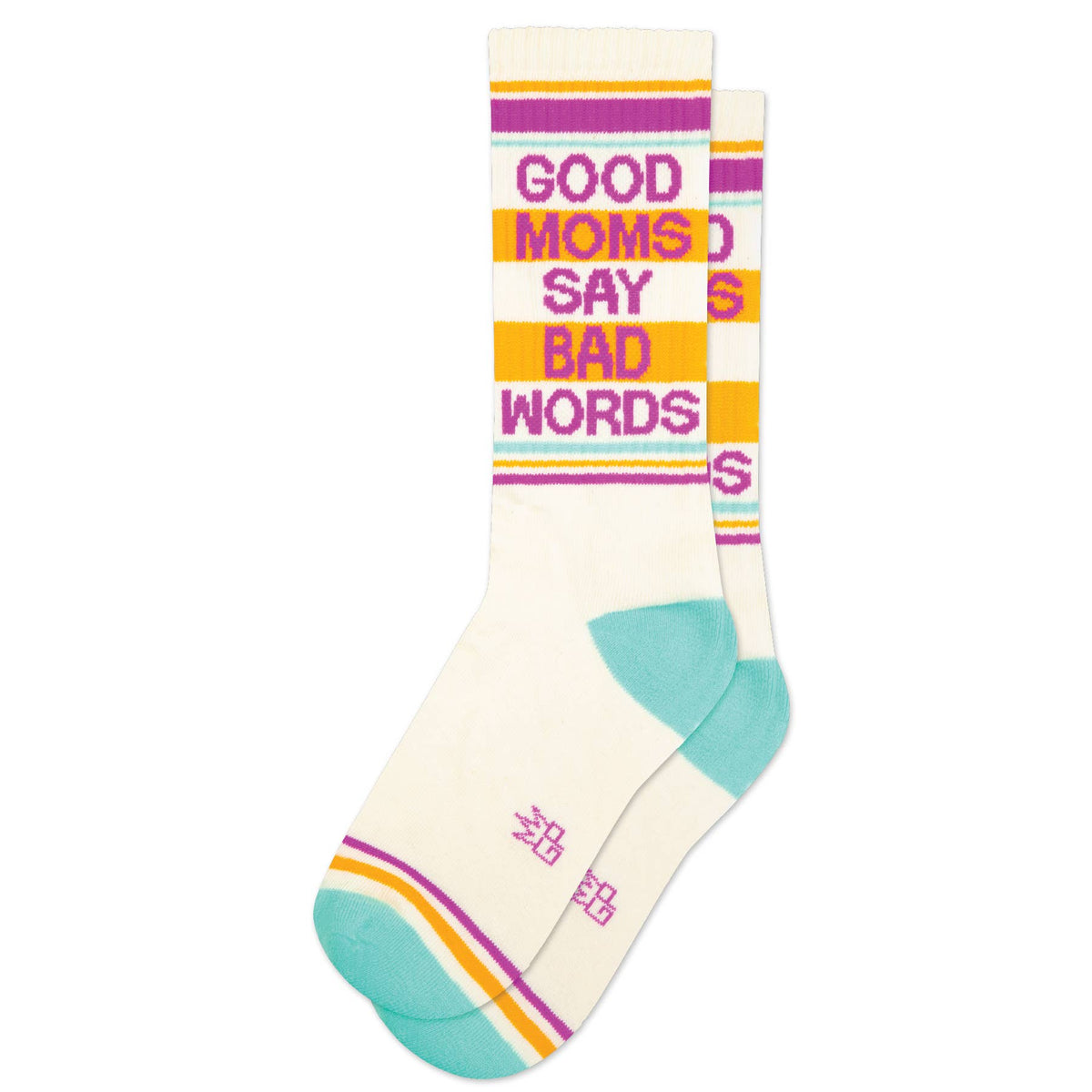 Good Moms Say Bad Words Gym Crew Socks