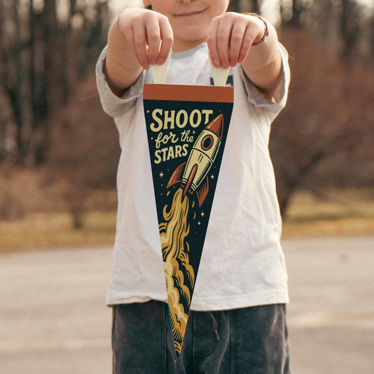 Shoot for the Stars Felt Pennant