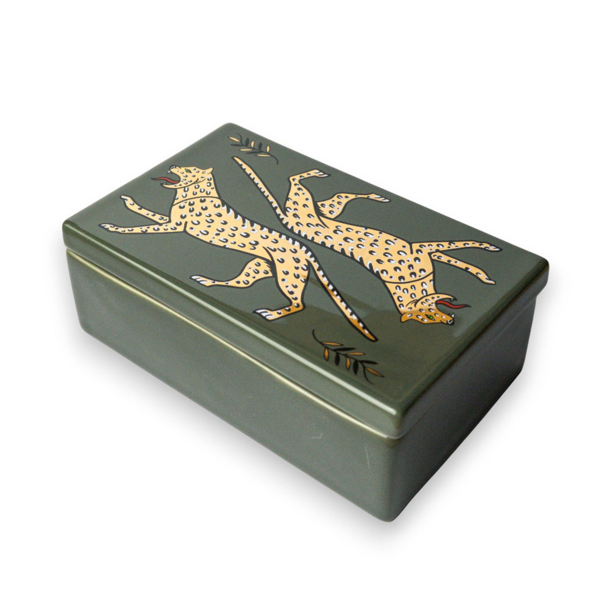 Duo Leopard Ceramic Box