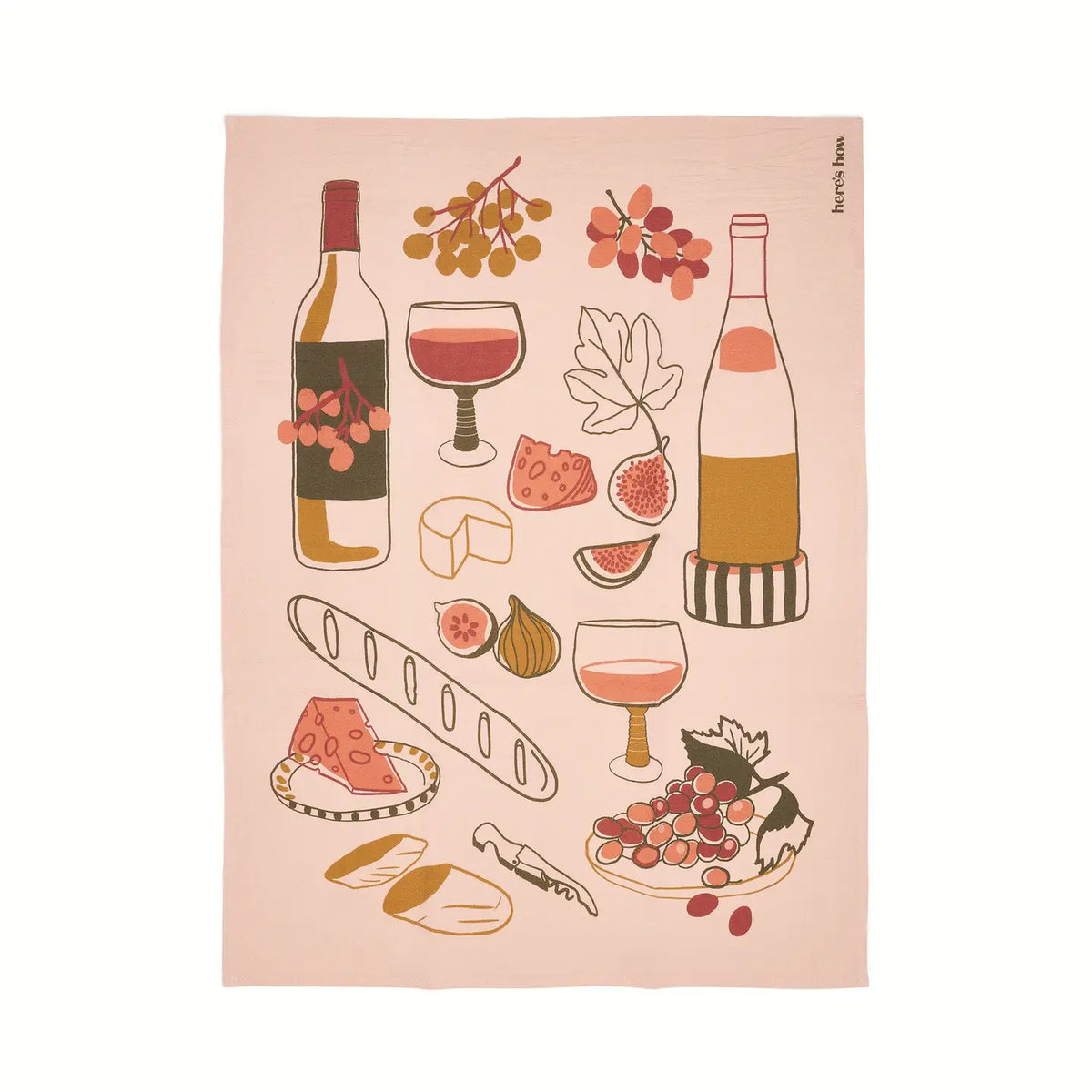 The Emmy Tea Towel - Wine
