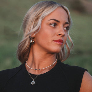 K'lani "Breathe" Gold Lotus Necklace Set