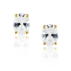Oval Cut Studs