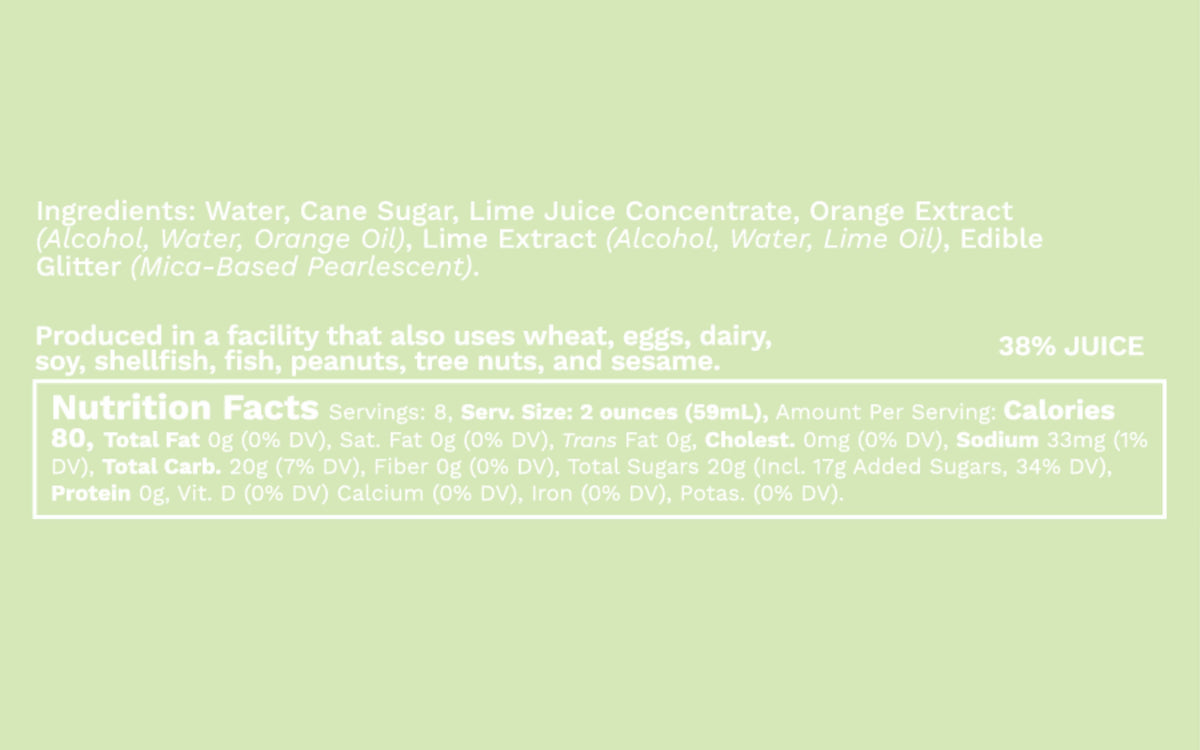 Glitter Margarita Mixer, 16 fl oz